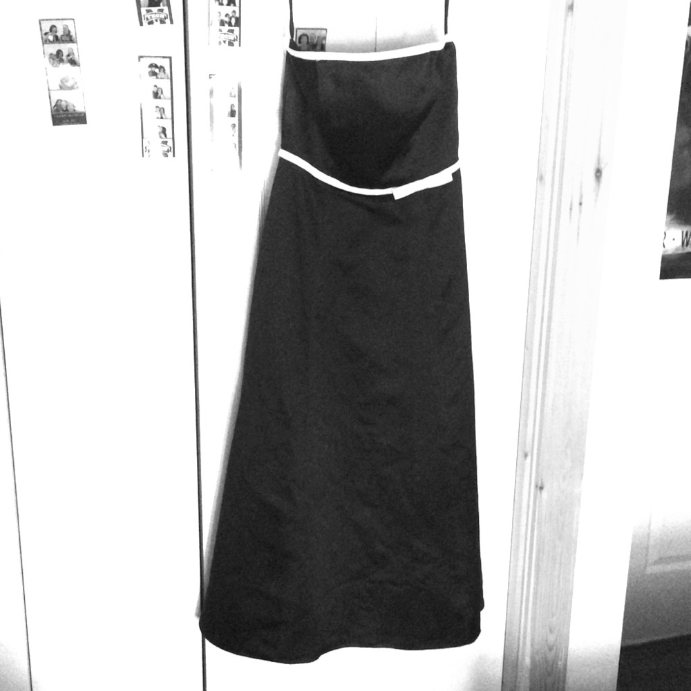 B&W Bridesmaid dress